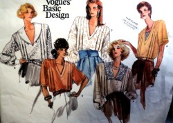 1832 CLASSY 87 SS-LS BUTTON BLOUSES,INSET PATTERN 8-12,14-18